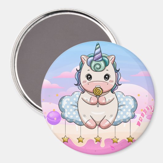 Aimant Unicorne (Recto/Verso)