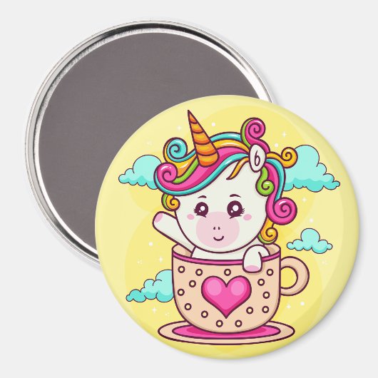 Aimant Unicorne (Recto/Verso)