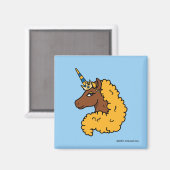 Aimant Unicorne Afro Jaune (Recto/Verso)