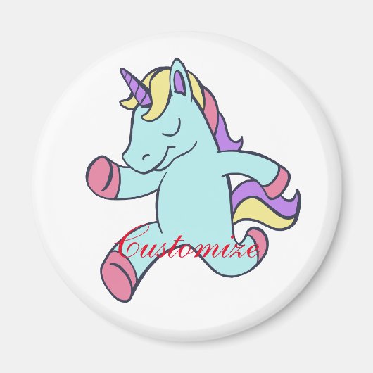 Aimant Unicorne Bleue Courant Thunder_Cove (Devant)