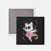 Aimant Unicorne Chat Cati Corn Kittycorn Cute Kitty Rainb (Recto/Verso)