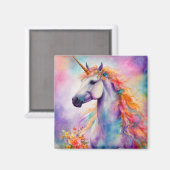 Aimant Unicorne couleur Pastel (Recto/Verso)