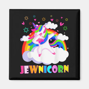 Aimant Unicorne Dabbing Arc-en-ciel Juif Juif Rosh Hashan