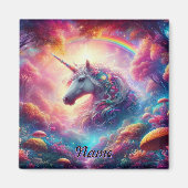 Aimant Unicorne dans une forêt d'Imaginaires dynamique (Devant)