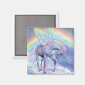 Aimant Unicorne De L'Arc En Ciel (Recto/Verso)