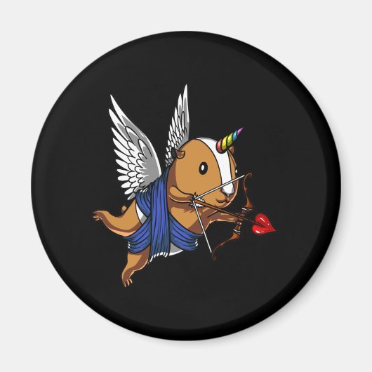 Aimant Unicorne de porc de Guinée (Devant)