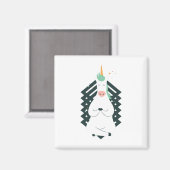 Aimant Unicorne en Pose de Yoga (Recto/Verso)