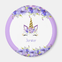 Unicorne violet frais Décorations d'anniversaire