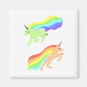 Aimant Unicornes arc-en-ciel