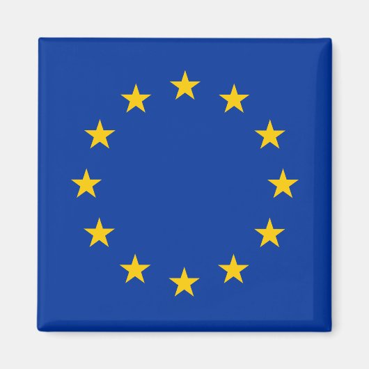 Aimant Union européenne - Drapeau UE (Devant)