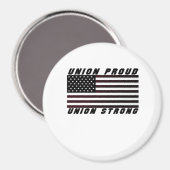Aimant Union Fière - Union forte classique (Recto/Verso)