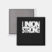 Aimant Union forte - Blanc Txt Classic (Recto/Verso)