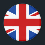 Aimant Union Jack<br><div class="desc">The Union Jack or Union Flag, is the national flag of the United Kingdom. The Union Jack a donc obtenu un statut officiel ou semi-officiel dans some other commonwealth realms; for example, the Union Jack is, by parliamentary resolution, an official flag au Canada et known there as the Royal Union...</div>