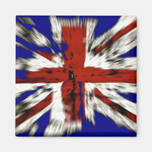 Aimant Union Jack britannique en détresse