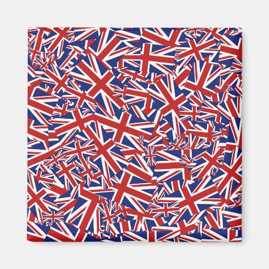 Aimant Union Jack Collage (Devant)