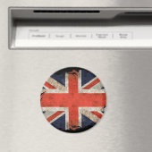Aimant Union Jack déchiquetée âgée (In Situ (Lave-vaisselle))