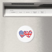 Aimant Union Jack/États-Unis (In Situ (Lave-vaisselle))