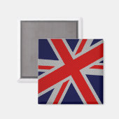 Aimant Union Jack moderne sur l'impression en fibre de ca (Recto/Verso)