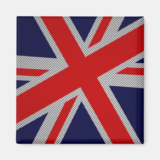 Aimant Union Jack moderne sur l'impression en fibre de ca (Devant)