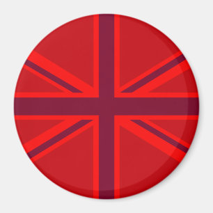 Aimant Union Jack rouge