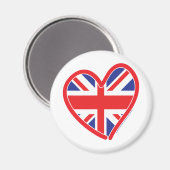 Aimant Union Jack Royal Heart (Recto/Verso)