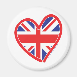 Aimant Union Jack Royal Heart
