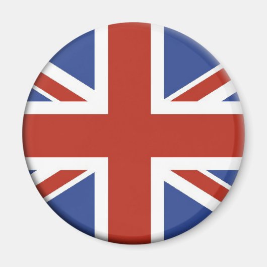Aimant Union Jack UK Flag Circle Designs. (Devant)