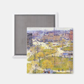Aimant Union Square au printemps par Frederick Childe Has (Recto/Verso)