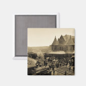 Aimant Union Station, Durand, Michigan (Recto/Verso)