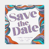 Aimant Unique Bold Boho Super rouge violet  (Devant)