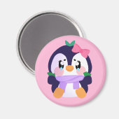 Aimant Unique Broke Cute Penguin (Recto/Verso)