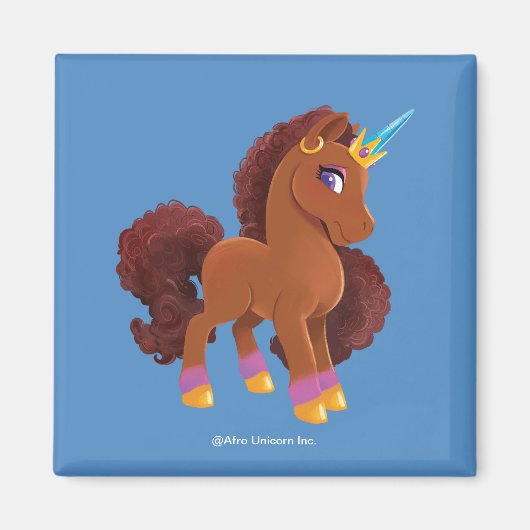 Aimant Unique la licorne debout Fière (Devant)