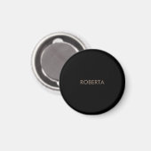 Aimant Unique moderne Black Grey Ajouter son propre nom (Recto/Verso)