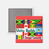 Aimant Unité caraïbe-canada (Recto/Verso)