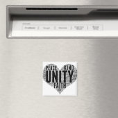 Aimant Unity Wordcloud Be Kind Stop Buller Orange Unity (In Situ (Lave-vaisselle))