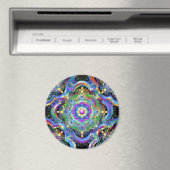 Aimant Univers Mandala Couleurs Psychédéliques (In Situ (Lave-vaisselle))