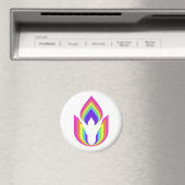 Aimant Universalisme unitaire arc-en-ciel chalice flamboy (In Situ (Lave-vaisselle))