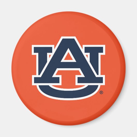 Aimant Université d'Auburn | Auburn UA Logo (Devant)