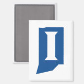 Aimant Université d'État de l'Indiana (Recto/Verso)