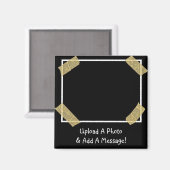 Aimant Upload a Photo and Add a Custom Personal Message (Recto/Verso)