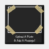 Aimant Upload a Photo and Add a Custom Personal Message (Devant)