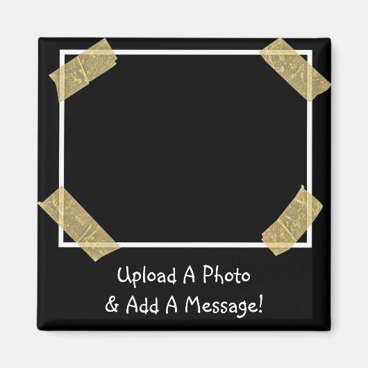 Aimant Upload a Photo and Add a Custom Personal Message (Devant)