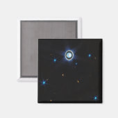 Aimant Uranus planétaire avec anneaux et lunes Image JWST (Recto/Verso)