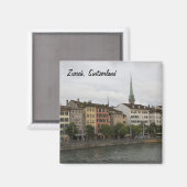 Aimant Urbain Zurich Suisse City View Photo (Recto/Verso)
