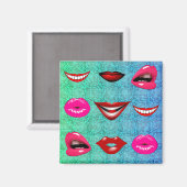 Aimant Urban Funky Hip Cool Lips Motif (Recto/Verso)