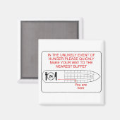 Aimant Urgence faim (Recto/Verso)