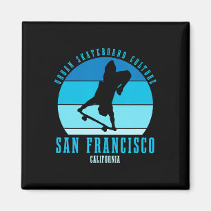 Aimant Urne de skateboardeur de San Francisco Californie