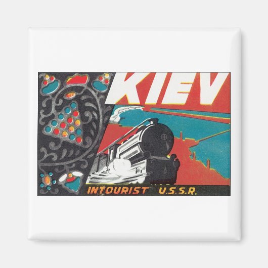 Aimant URSS Intouristique de Kiev (Devant)