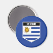 Aimant Uruguay - Bouclier (Recto/Verso)