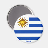 Aimant Uruguay Flag Charming Patriotic (Recto/Verso)